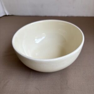 Varages France Bowl 6" Wide Cream Ivory Ceramic 3" Deep Lots Of Crazing